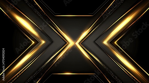 Luxury dark background with gold accents.  Modern design.