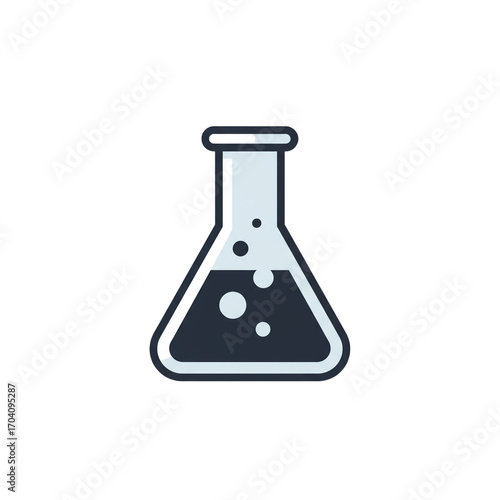 test tube with chemical formula