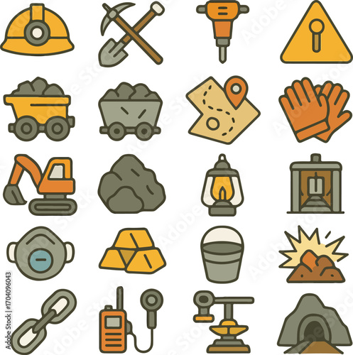 Mining Equipment and Tools Collection for Construction and Excavation