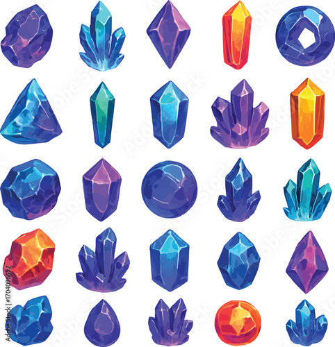 Crystal Galaxy Relics Icon Set