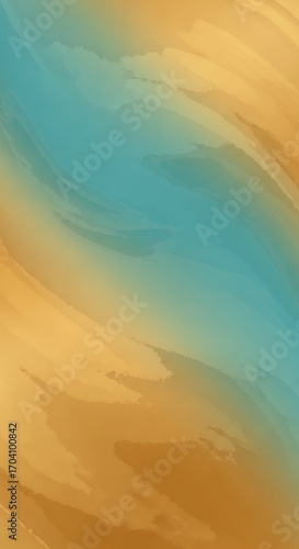 Abstract Watercolor Background Texture Blue Orange Swirl Gradient Artistic Design Element