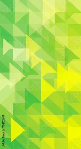 Green Yellow Geometric Triangle Abstract Background Vector Design for Website or Presentation