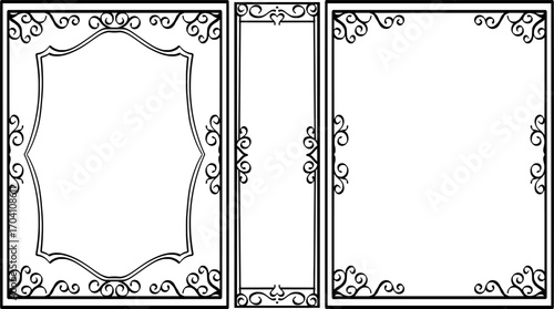 featuring a premium design book cover with vintage ornaments on the front, back and bottom of the book