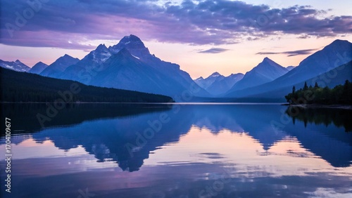 Mountain Reflection in Calm Lake at Twilight
Vibrant Sunset over Serene Mountain Lake
Majestic Peaks Reflected in Tranquil Water