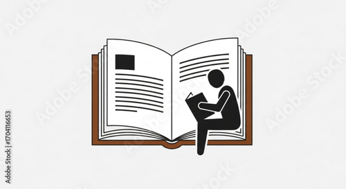 A person reading a book, symbolizing knowledge, education, and the joy of reading for personal growth and development