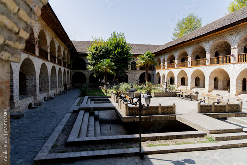 Caravanserai. An ancient building for receiving trade caravans.