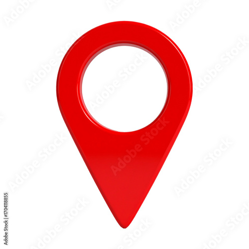 A map marker featuring a pin icon.