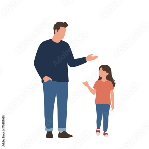 Father daughter conversation