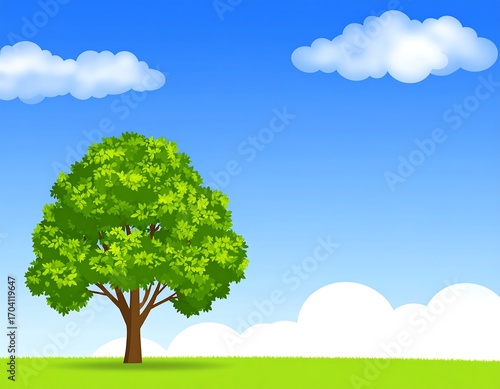 Wallpaper Mural A vibrant summer landscape Torontodigital.ca