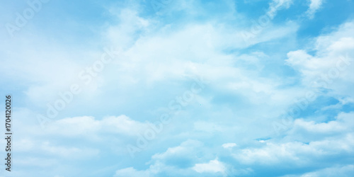 sunny sky blue light watercolor background. Aquarelle painting brush effect card paper textured canvas cloudy smoke space for text, entertaining card, template. aquamarine color graphics illustration
