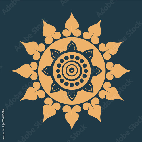 ancient khmer temple mandala design