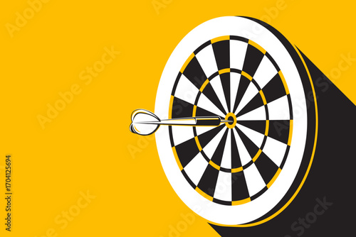 Dartboard design element. Game concept

