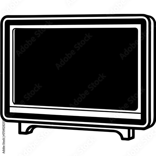 Minimal Smart Television Vector Art