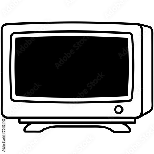Minimal Smart Television Vector Art