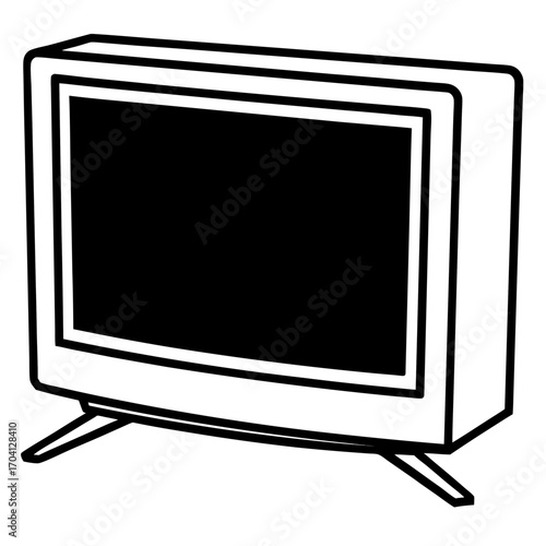 Minimal Smart Television Vector Art