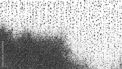 grunge water drops Small Water Drops Texture Vector | Rainy Window Glass Overlay with Halftone Effect, vector design on transparent background
