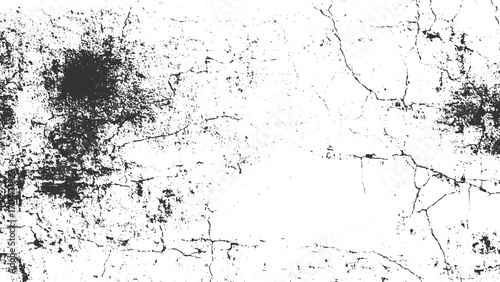Abstract Grunge Black and White Rusty Crack Texture – Vintage Damaged Concrete wall, a vintage of cracked concrete scribble effect, Texture soil dry crack pattern. grunge effect whit background.