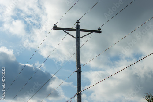 Wallpaper Mural high voltage power lines Torontodigital.ca