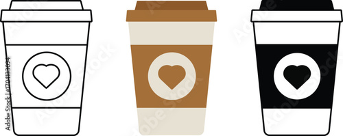 Coffee Line Icon. Editable Stroke. Pixel Perfect.