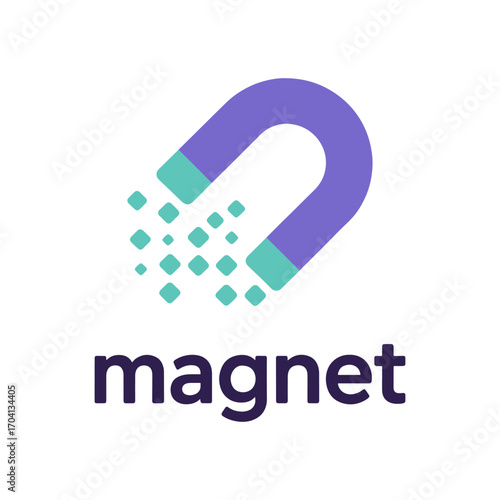 Multicolored Magnet Logo Design for Vibrant and Modern Company Branding