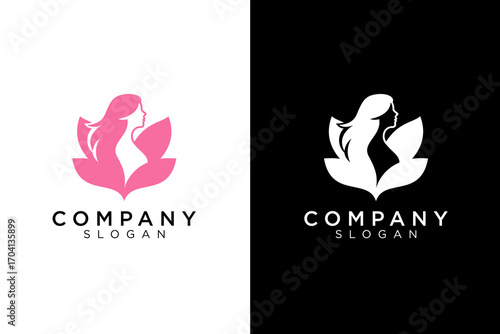 beauty leaf woman logo