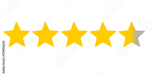 Fotografie Yellow 4.5 star rating