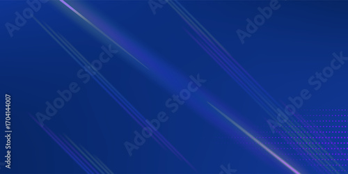 Abstract blue background with shiny light blue shadow element decoration, suit for presentation design, web banner, social media cover and more