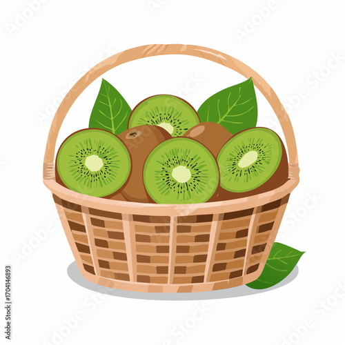 Kiwis in einem Korb