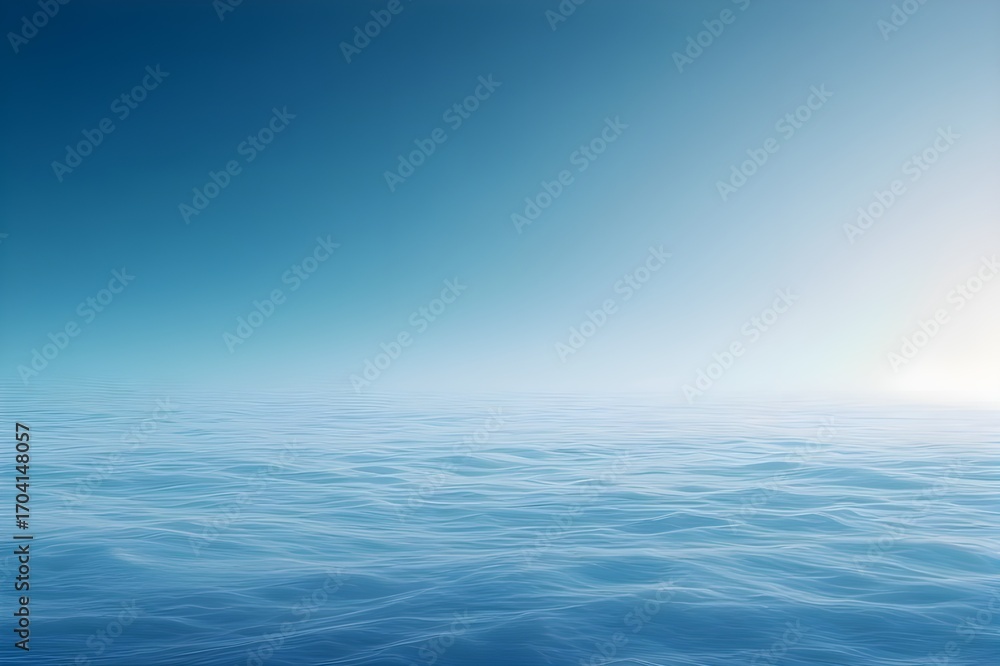 Obraz premium Sky Blue Gradient Flow