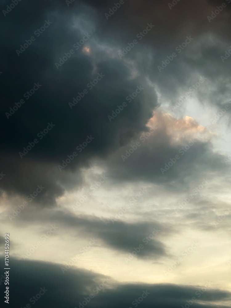 Obraz premium blue sky with clouds