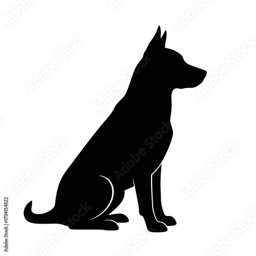 vector illustration of a dog