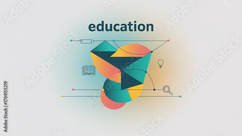 Education learning knowledge study school academic growth development teaching vector design concept