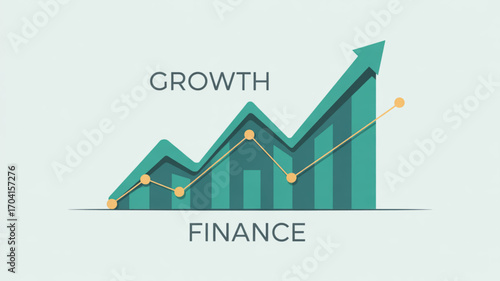 Finance growth chart business investment graph stock market analysis success profit increase financial report