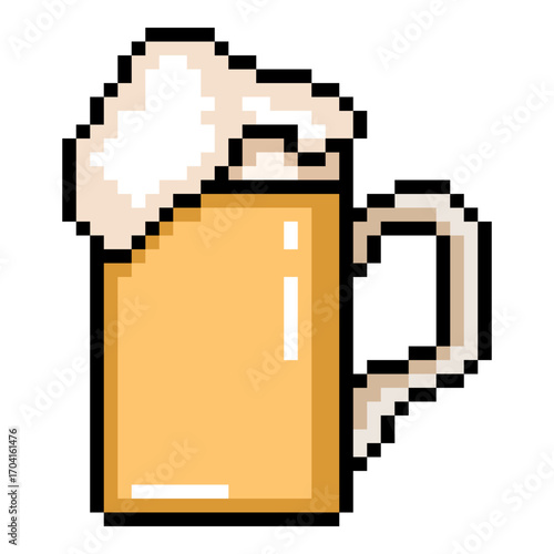 Vector Pixel Art Icon - Light Beer