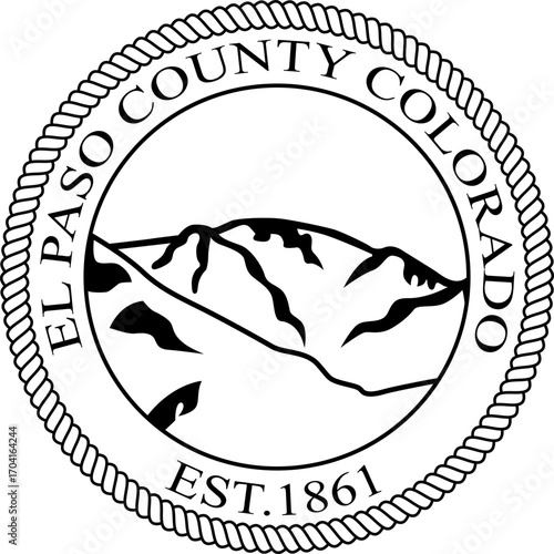 EL PASO COUNTY COLORADO EST .1861 SEAL