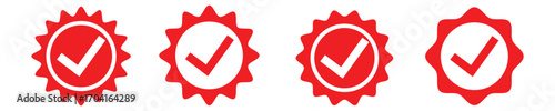 Verified badges. Verified badge profile set Verify badge. Valid. Social media account verification icon. Verified badge icon set EPS10
