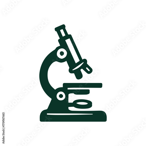Classic Microscope Illustration Science and Discovery at Your Fingertips