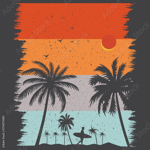 Summer vibes  t shirt design