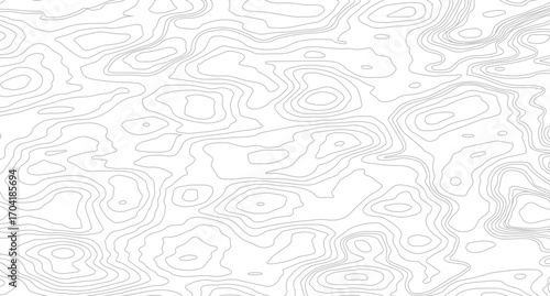 Topographic Map Seamless Pattern. Vector Background. 