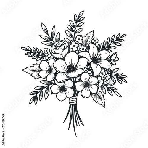 Floral arrangement workshop indoor studio illustration creative space botanical artistry. Vector illustration