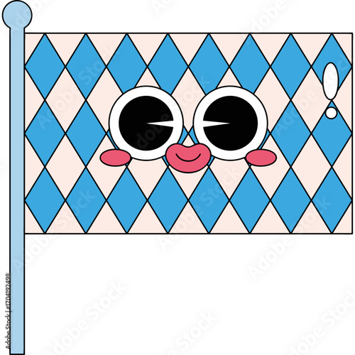 Bavarian Checkered Flag Festival Vector