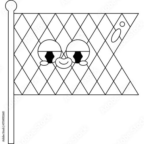 Bavarian Checkered Flag Festival Vector