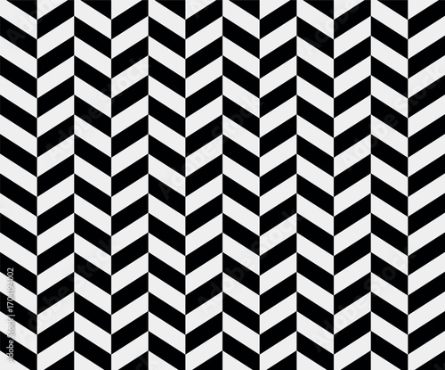 Zigzag chevron alternate green and white color, seamless pattern background, Seamless pattern - slant (oblique) opposite dark and light Black lines on white background, imitation of corners