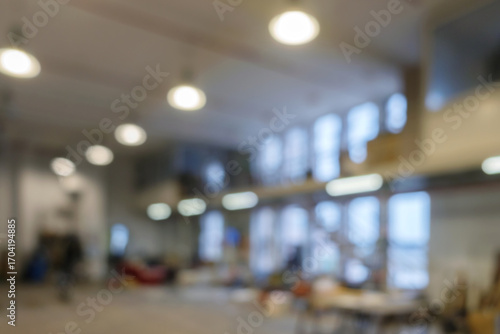 Wallpaper Mural Blurred background - Abstract blur industrial interior for background. Torontodigital.ca