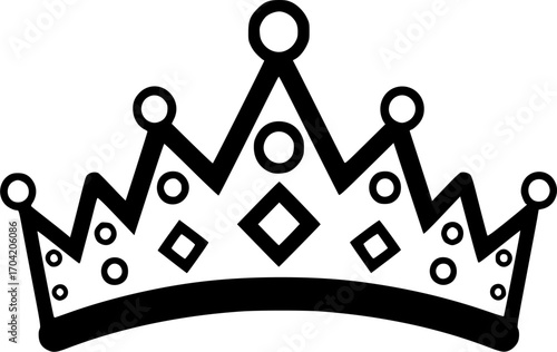 tiara logo icon design vector