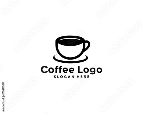 Coffee cup vector logo design template. design Coffee shop logo icon