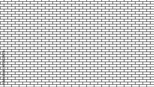 Seamless vector illustration of a white brick wall for use as a background or wallpaper. Vector idea