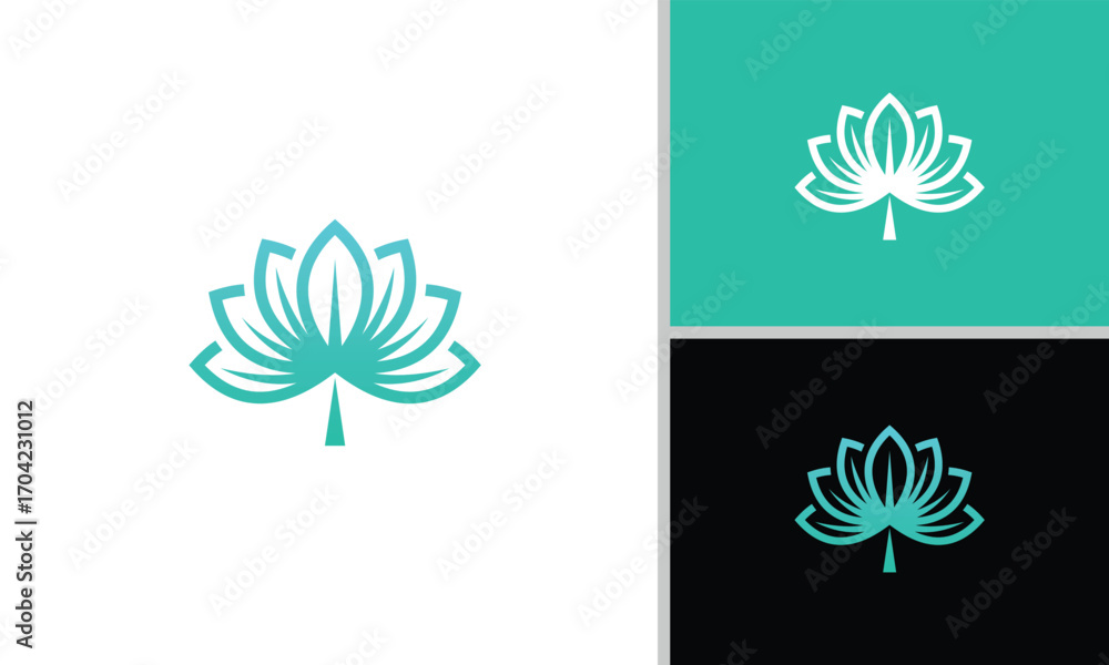 Obraz premium Creative, elegant and modern leaf logo design