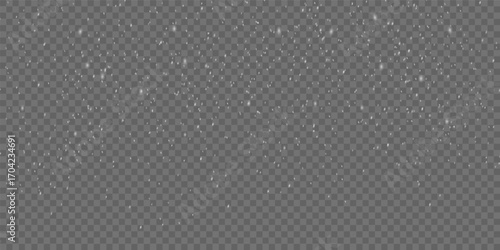Winter snowstorm texture with frozen snowflakes in the air