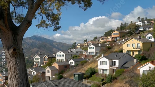 Wallpaper Mural Residential communities and mountain ranges located in northern region of southern state Torontodigital.ca